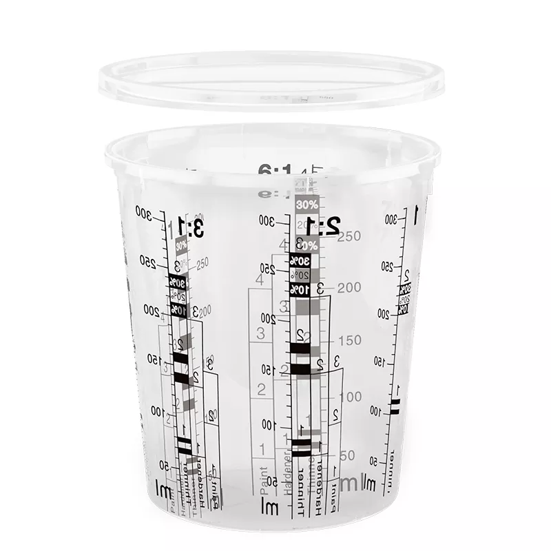 PP Paint Mixing Cup With Lid
